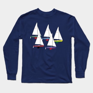 Rhodes 19 Sailboats Racing Long Sleeve T-Shirt